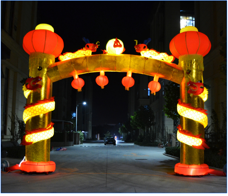 吉州夜光灯笼柱拱门